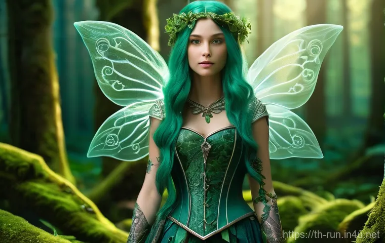 러닝 기록 보관법 - **Prompt 1: Whimsical Forest Guardian** A graceful young woman, around 22 years old, with long, ...