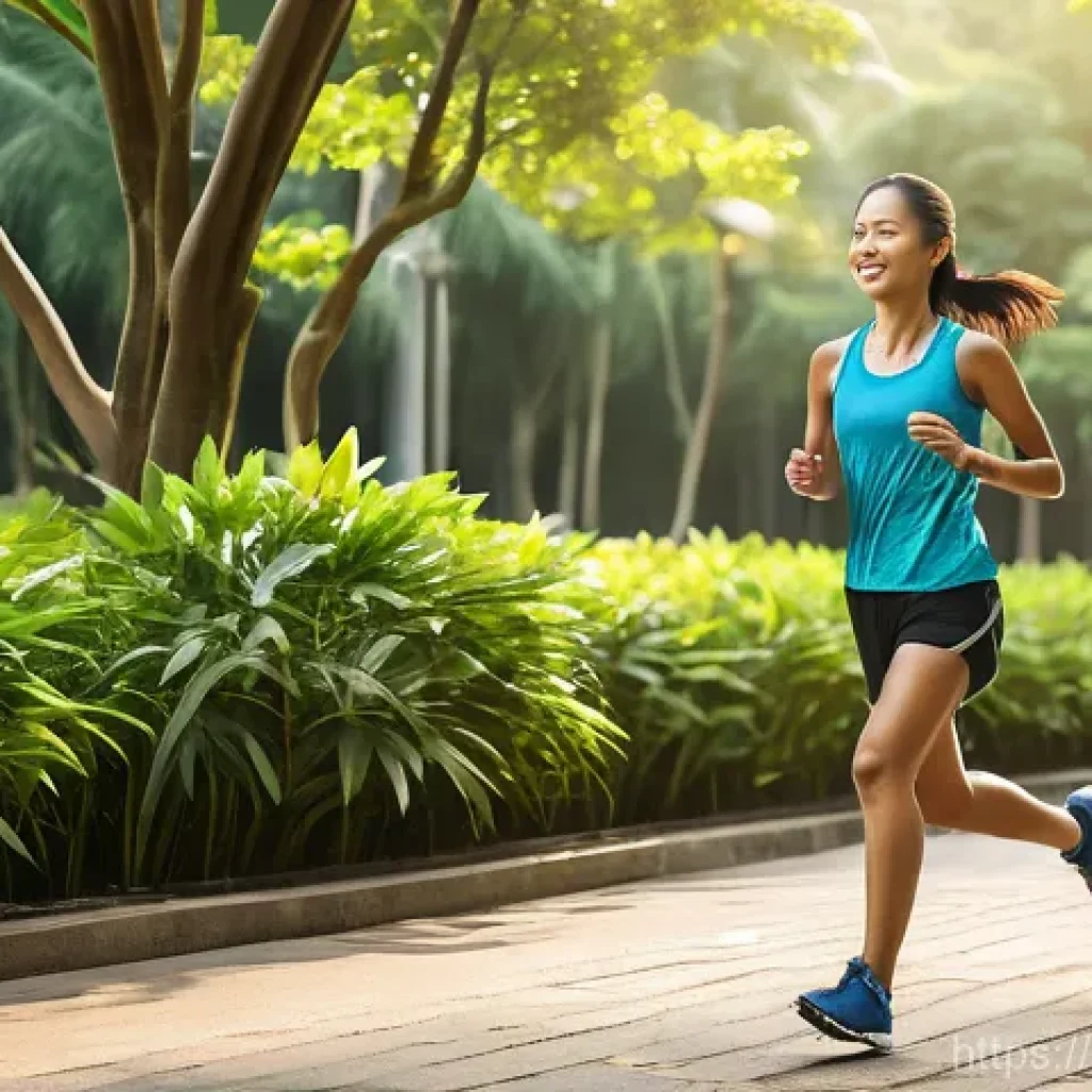 러닝화 초경량 모델 리뷰 - **Prompt 1: Effortless Daily Run in a Thai Park** "A female runner in her late 20s, mid-stride w...